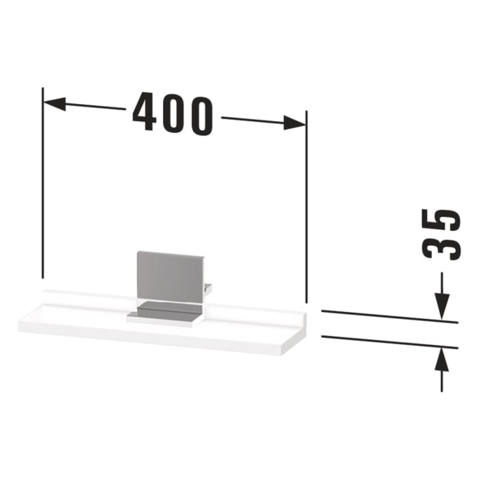 Duravit Sivida Ablage 40 x 11,5 cm