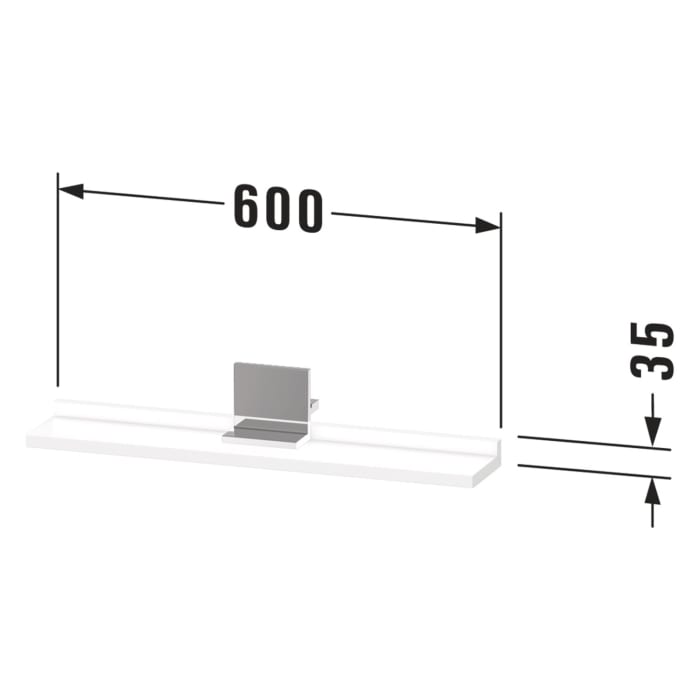Duravit Sivida Ablage 60 x 11,5 cm