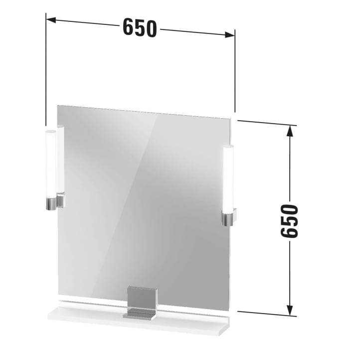 Duravit Sivida Spiegel 65 x 65 cm