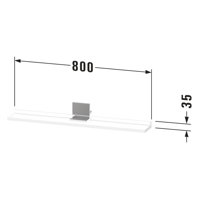 Duravit Sivida Ablage 80 x 11,5 cm