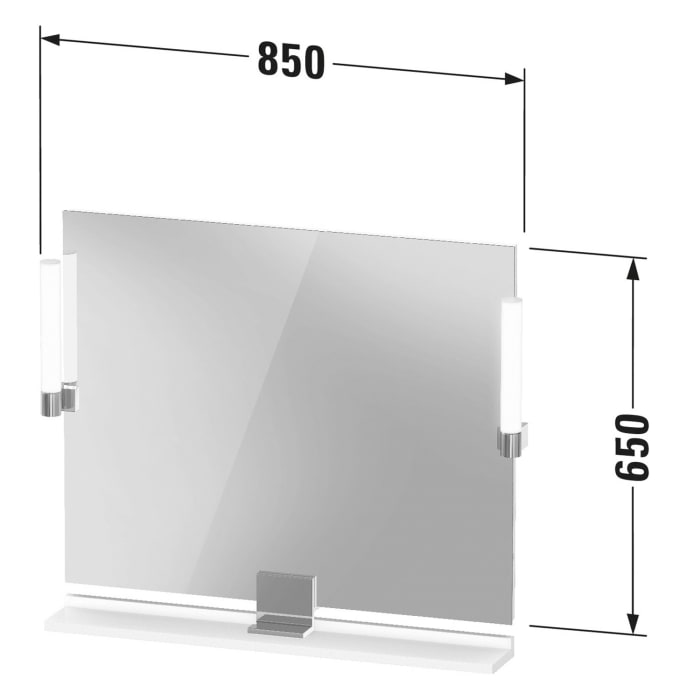 Duravit Sivida Spiegel 85 x 65 cm