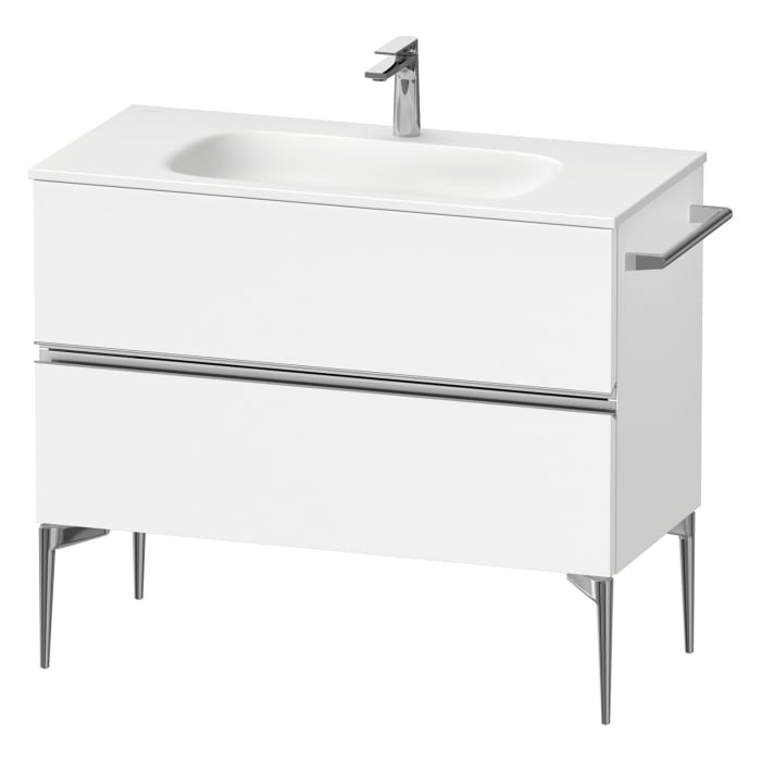 Duravit Sivida Waschtischunterbau bodenstehend 101 x 59,2 cm mit 2 Auszügen