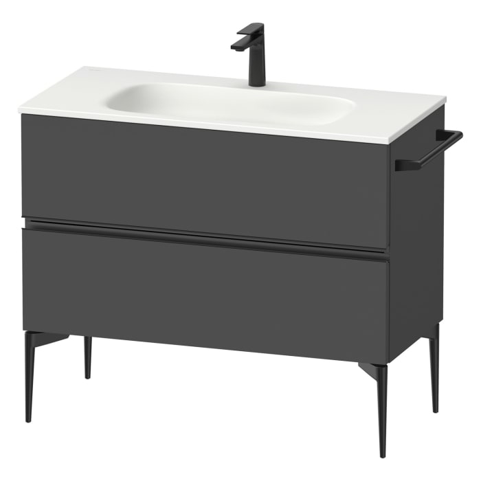 Duravit Sivida Waschtischunterbau bodenstehend 101 x 59,2 cm mit 2 Auszügen