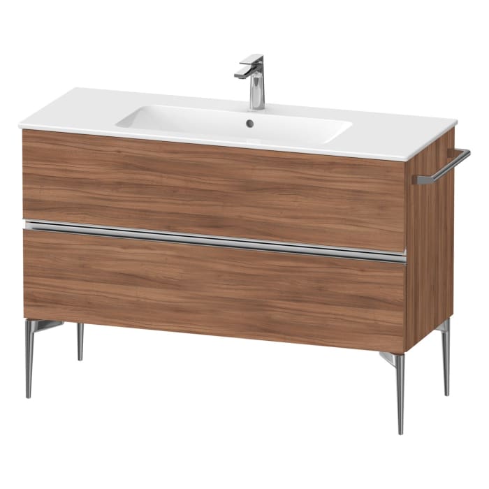 Duravit Sivida Waschtischunterbau bodenstehend 121 x 59,1 cm mit 2 Auszügen