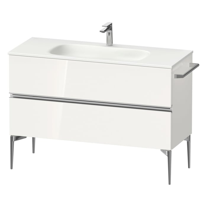 Duravit Sivida Waschtischunterbau bodenstehend 121 x 59,2 cm mit 2 Auszügen
