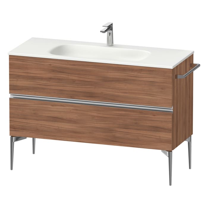 Duravit Sivida Waschtischunterbau bodenstehend 121 x 59,2 cm mit 2 Auszügen