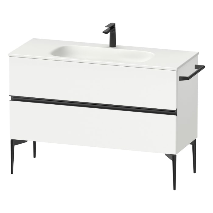Duravit Sivida Waschtischunterbau bodenstehend 121 x 59,2 cm mit 2 Auszügen