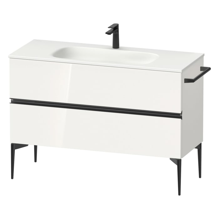 Duravit Sivida Waschtischunterbau bodenstehend 121 x 59,2 cm mit 2 Auszügen