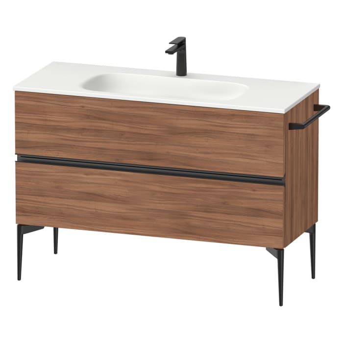 Duravit Sivida Waschtischunterbau bodenstehend 121 x 59,2 cm mit 2 Auszügen