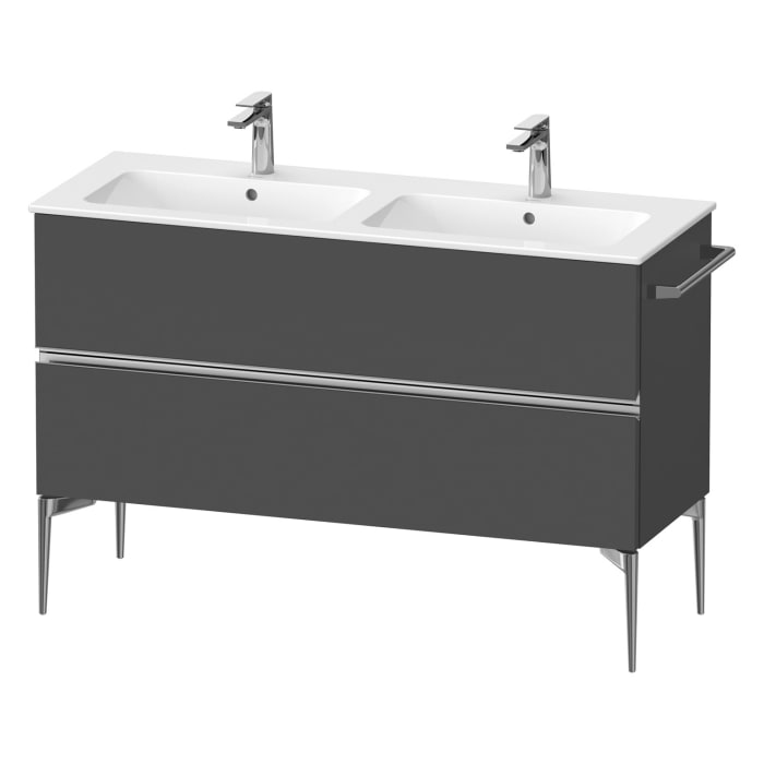 Duravit Sivida Waschtischunterbau bodenstehend 128 x 59,1 cm mit 2 Auszügen