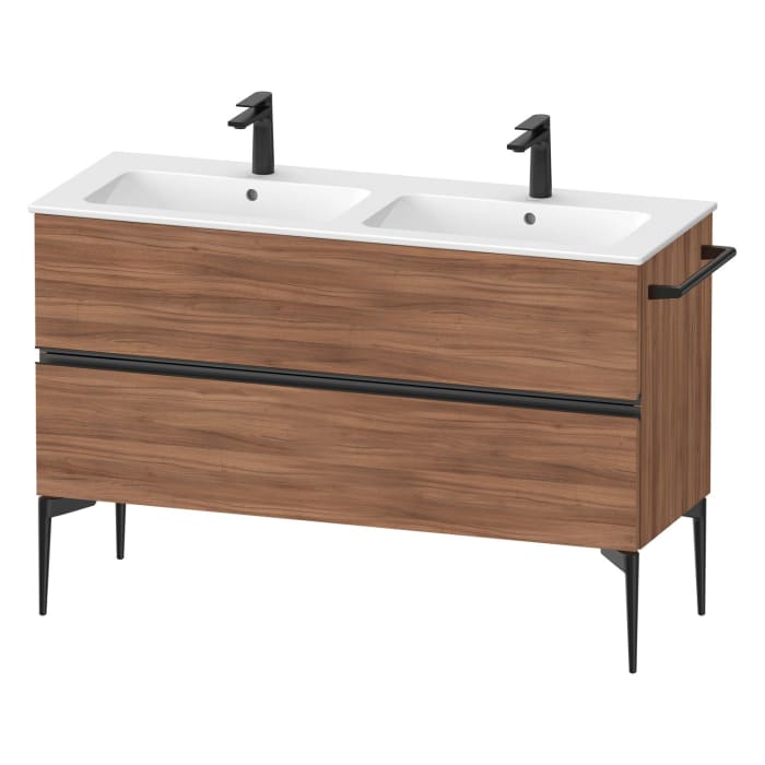 Duravit Sivida Waschtischunterbau bodenstehend 128 x 59,1 cm mit 2 Auszügen