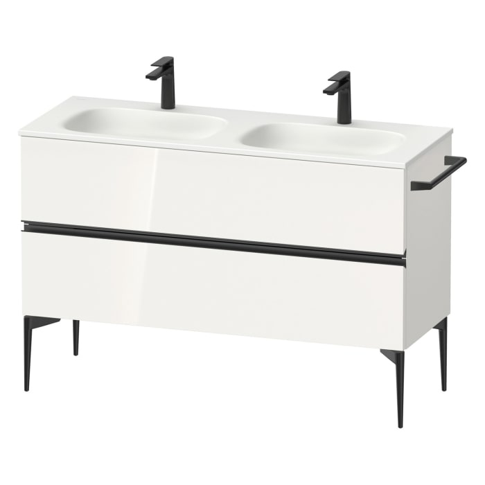 Duravit Sivida Waschtischunterbau bodenstehend 128 x 59,2 cm mit 2 Auszügen