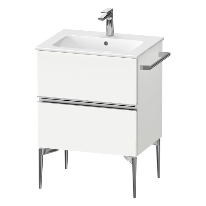 Duravit Sivida Waschtischunterbau bodenstehend 61 x 59,1 cm mit 2 Auszügen