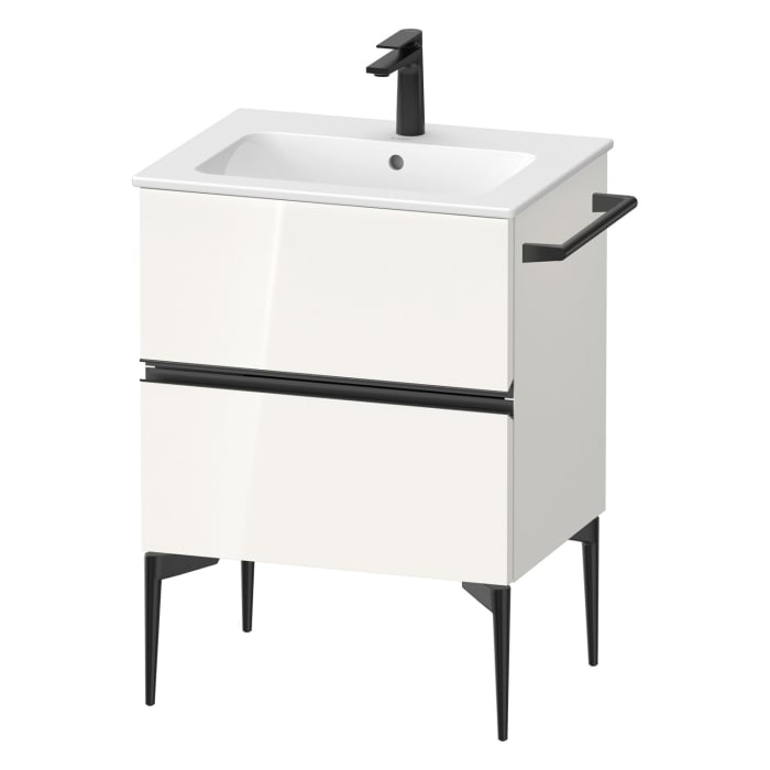 Duravit Sivida Waschtischunterbau bodenstehend 61 x 59,1 cm mit 2 Auszügen