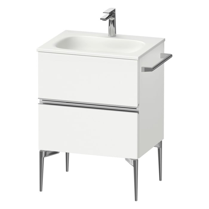 Duravit Sivida Waschtischunterbau bodenstehend 61 x 59,2 cm mit 2 Auszügen