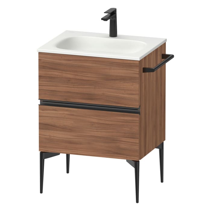 Duravit Sivida Waschtischunterbau bodenstehend 61 x 59,2 cm mit 2 Auszügen