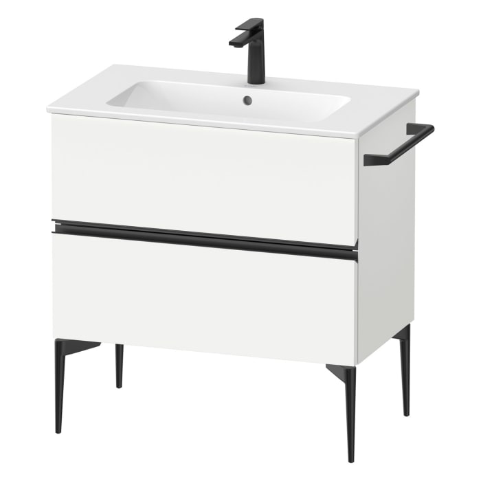 Duravit Sivida Waschtischunterbau bodenstehend 81 x 59,1 cm mit 2 Auszügen