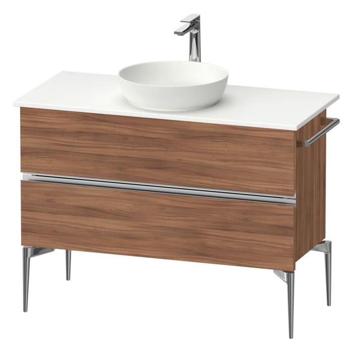 Duravit Sivida Konsolenwaschtischunterbau bodenstehend 104,5 x 54,8 cm mit 2 Auszügen
