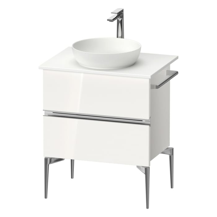 Duravit Sivida Konsolenwaschtischunterbau bodenstehend 64,5 x 54,8 cm mit 2 Auszügen