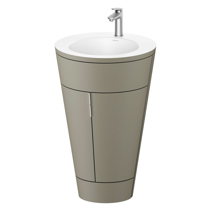 Duravit Starck 1 c-bonded Waschtisch mit Unterschrank bodenstehend, 2 Türen