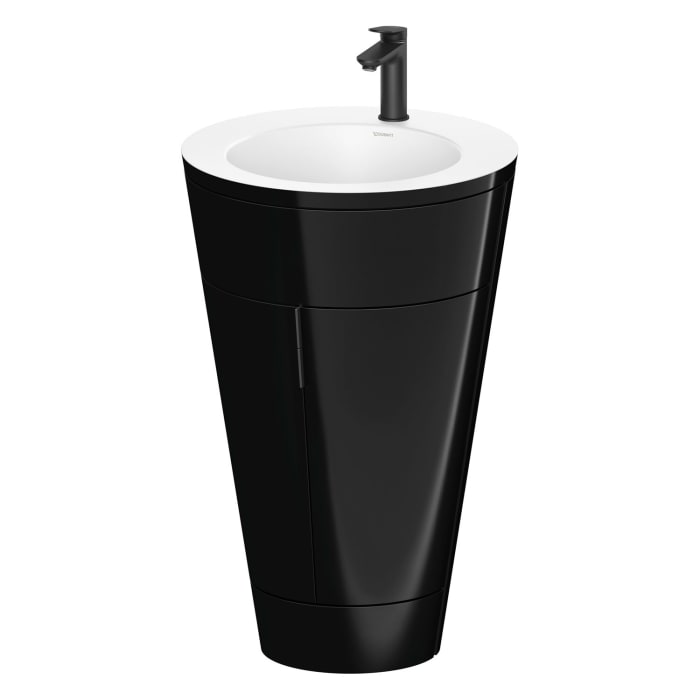 Duravit Starck 1 c-bonded Waschtisch mit Unterschrank bodenstehend, 2 Türen und Innenbeleuchtung