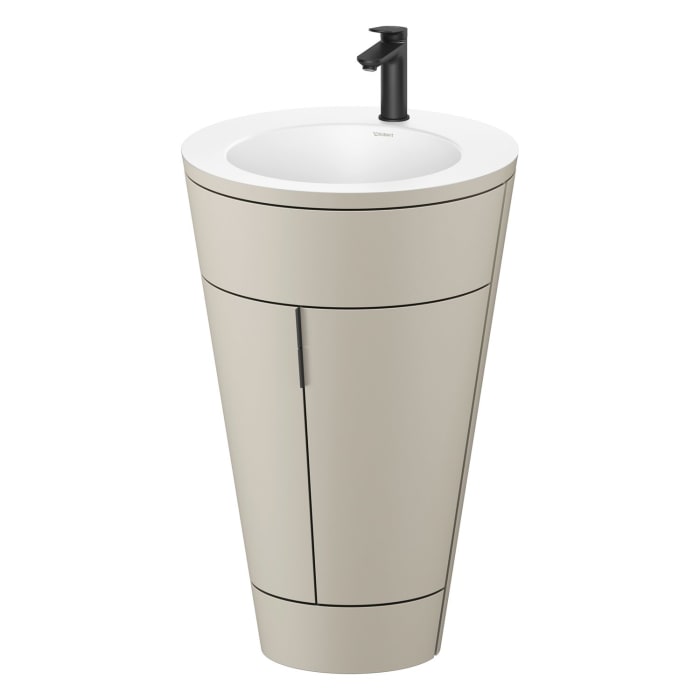 Duravit Starck 1 c-bonded Waschtisch mit Unterschrank bodenstehend, 2 Türen