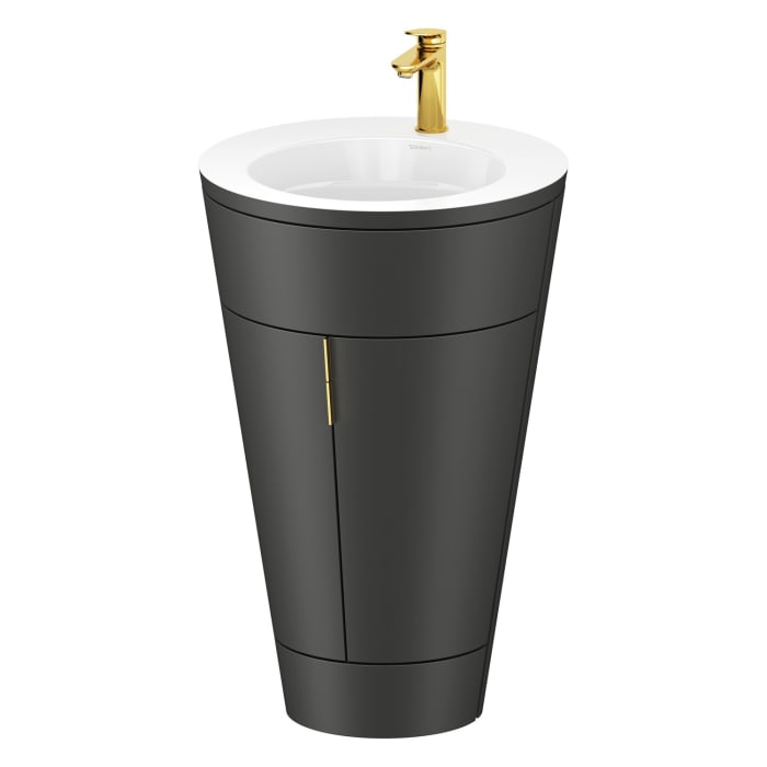 Duravit Starck 1 c-bonded Waschtisch mit Unterschrank bodenstehend, 2 Türen