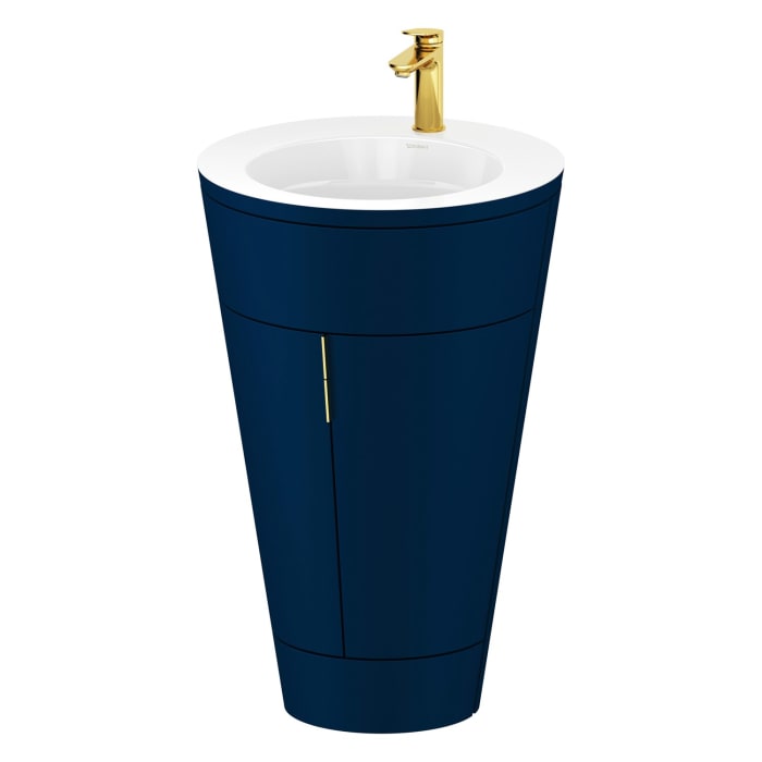 Duravit Starck 1 c-bonded Waschtisch mit Unterschrank bodenstehend, 2 Türen