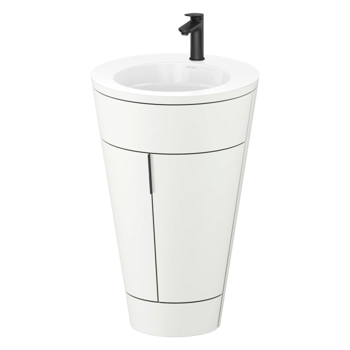 Duravit Starck 1 c-bonded Waschtisch mit Unterschrank bodenstehend, 2 Türen