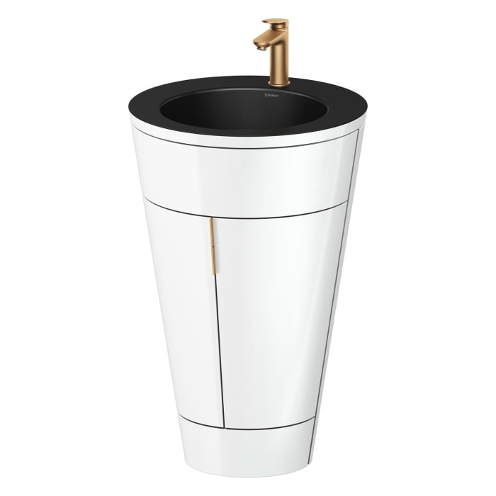 Duravit Starck 1 c-bonded Waschtisch mit Unterschrank bodenstehend, 2 Türen