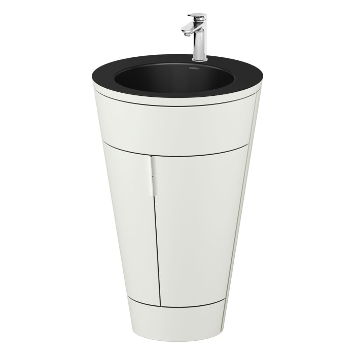 Duravit Starck 1 c-bonded Waschtisch mit Unterschrank bodenstehend, 2 Türen