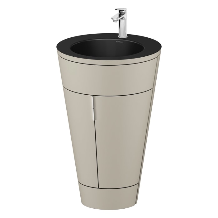 Duravit Starck 1 c-bonded Waschtisch mit Unterschrank bodenstehend, 2 Türen