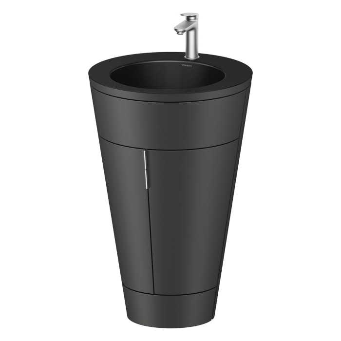 Duravit Starck 1 c-bonded Waschtisch mit Unterschrank bodenstehend, 2 Türen und Innenbeleuchtung