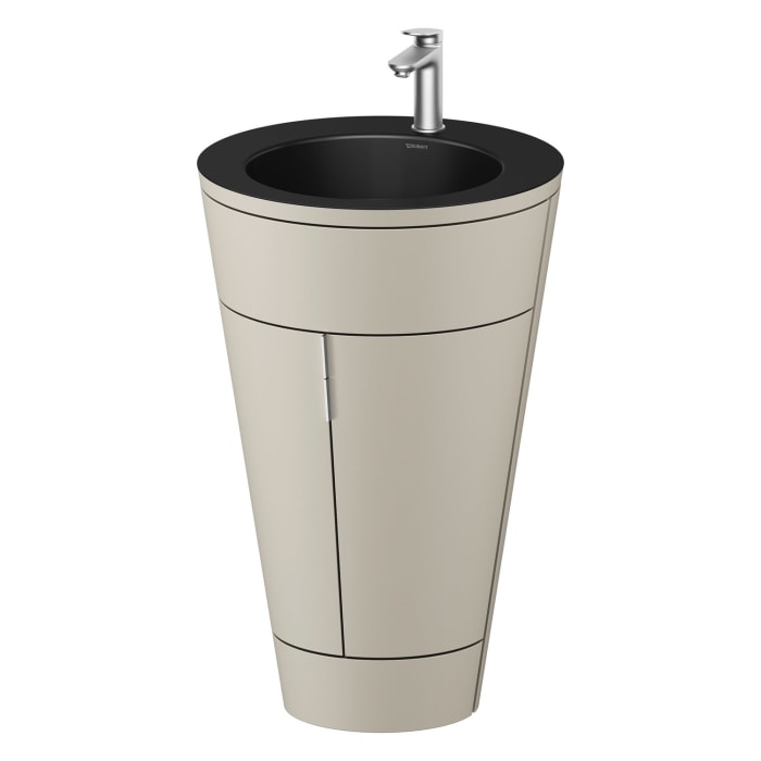 Duravit Starck 1 c-bonded Waschtisch mit Unterschrank bodenstehend, 2 Türen