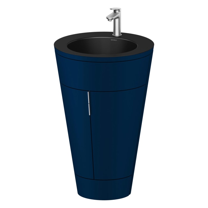 Duravit Starck 1 c-bonded Waschtisch mit Unterschrank bodenstehend, 2 Türen und Innenbeleuchtung