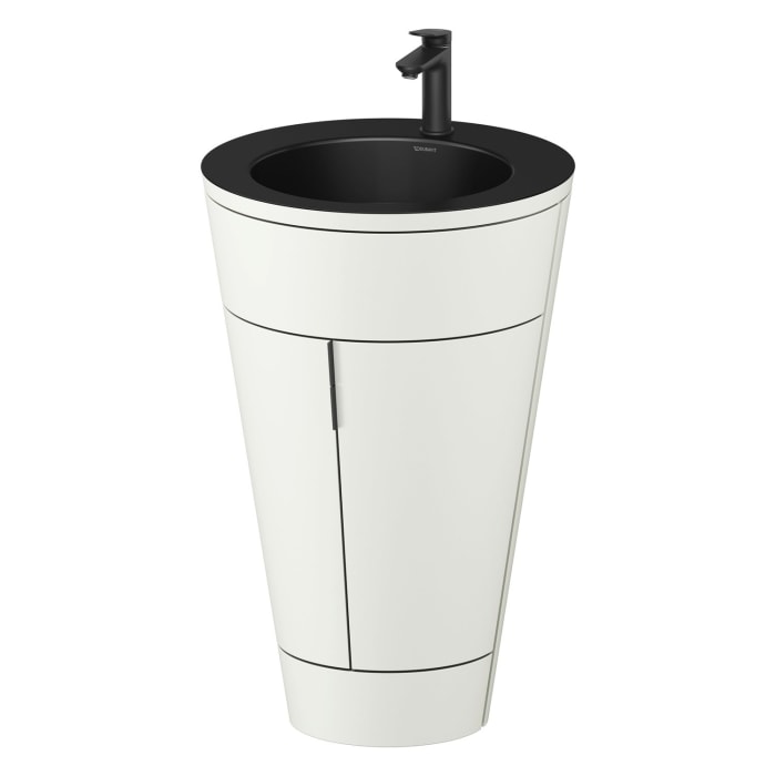 Duravit Starck 1 c-bonded Waschtisch mit Unterschrank bodenstehend, 2 Türen