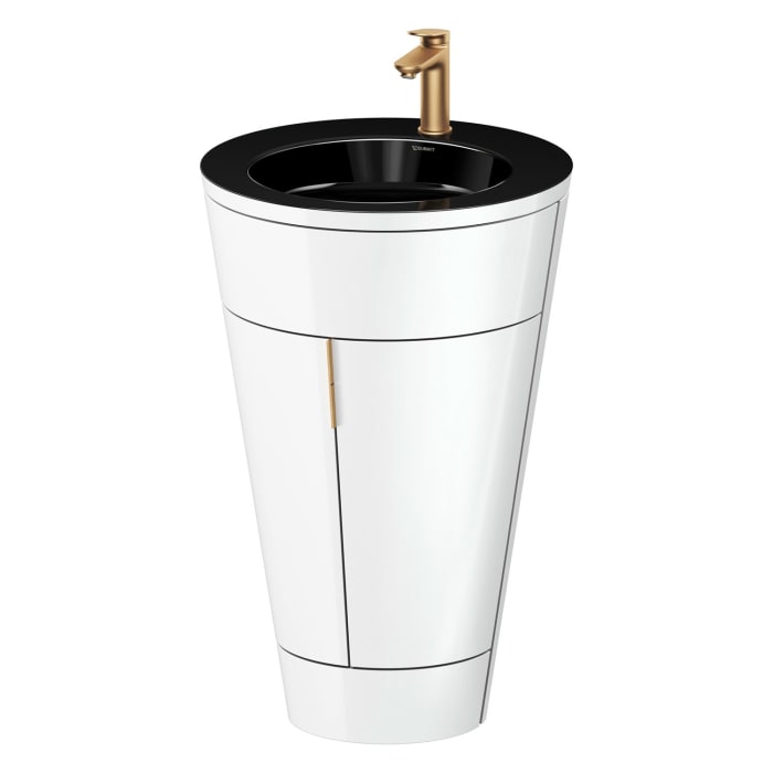 Duravit Starck 1 c-bonded Waschtisch mit Unterschrank bodenstehend, 2 Türen