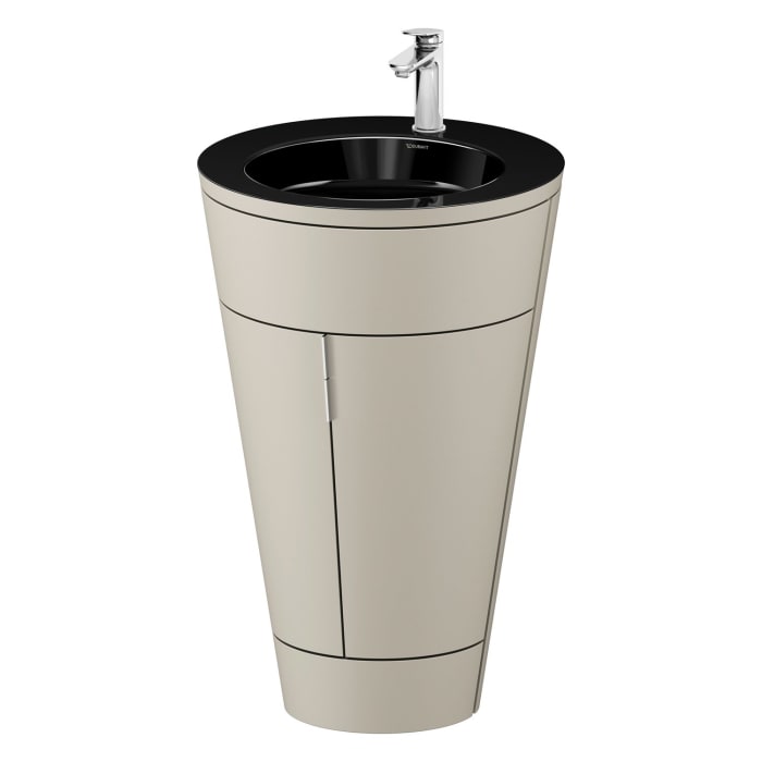 Duravit Starck 1 c-bonded Waschtisch mit Unterschrank bodenstehend, 2 Türen