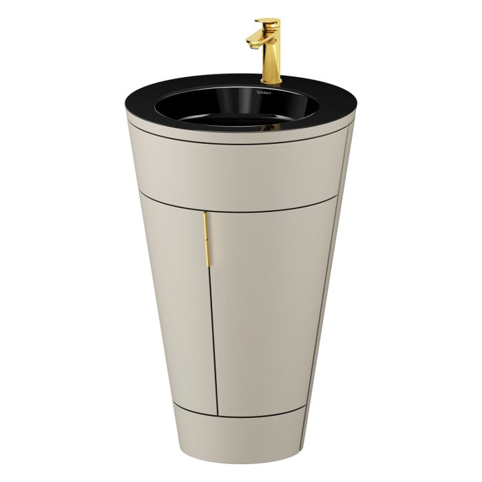 Duravit Starck 1 c-bonded Waschtisch mit Unterschrank bodenstehend, 2 Türen