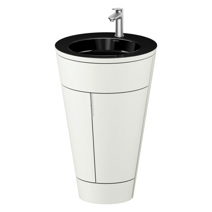 Duravit Starck 1 c-bonded Waschtisch mit Unterschrank bodenstehend, 2 Türen