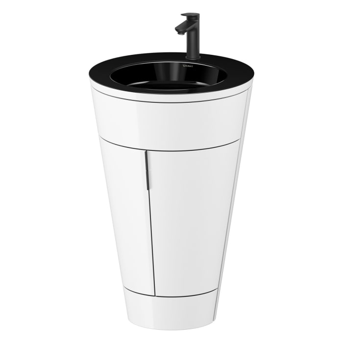 Duravit Starck 1 c-bonded Waschtisch mit Unterschrank bodenstehend, 2 Türen