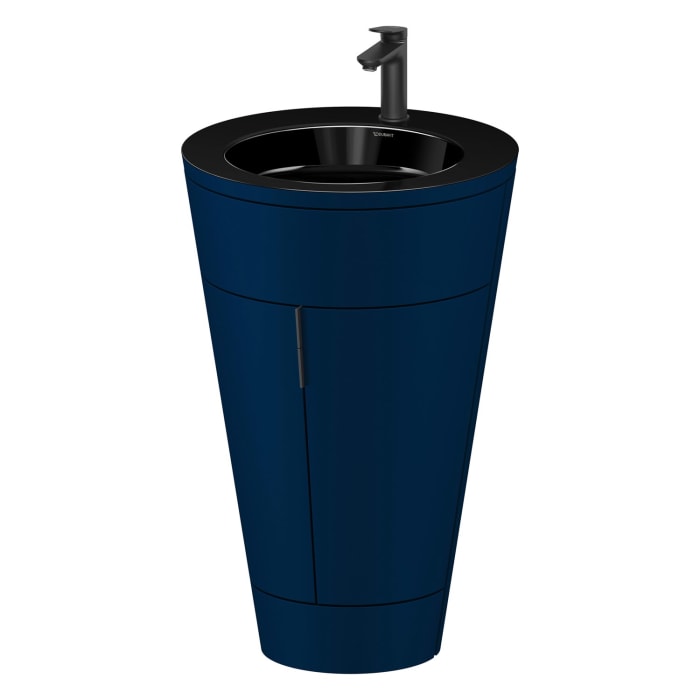 Duravit Starck 1 c-bonded Waschtisch mit Unterschrank bodenstehend, 2 Türen und Innenbeleuchtung