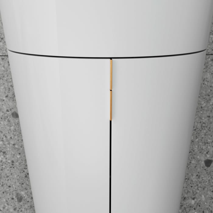 Duravit Starck 1 c-bonded Waschtisch mit Unterschrank bodenstehend, 2 Türen