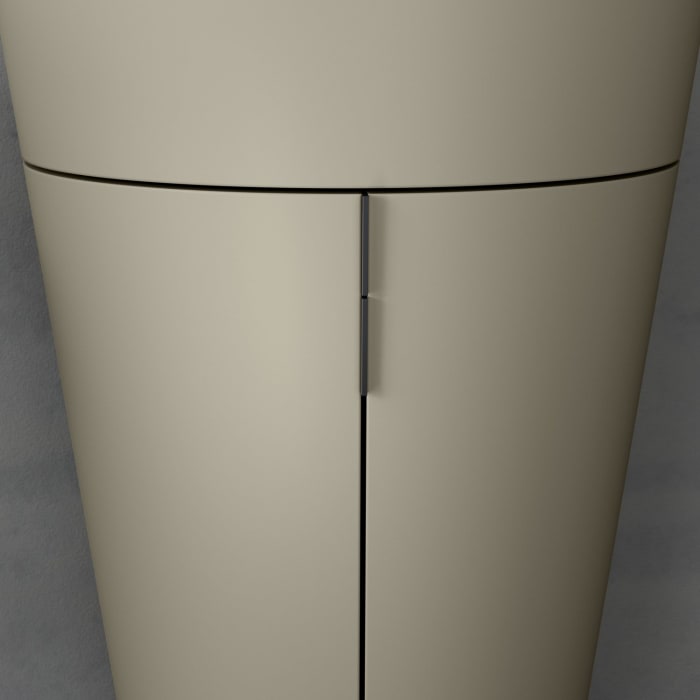 Duravit Starck 1 c-bonded Waschtisch mit Unterschrank bodenstehend, 2 Türen