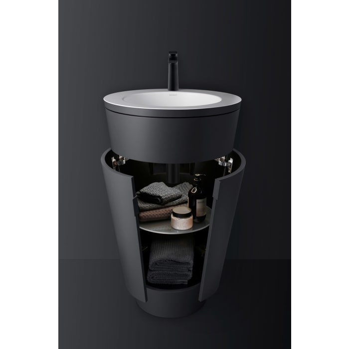 Duravit Starck 1 c-bonded Waschtisch mit Unterschrank bodenstehend, 2 Türen