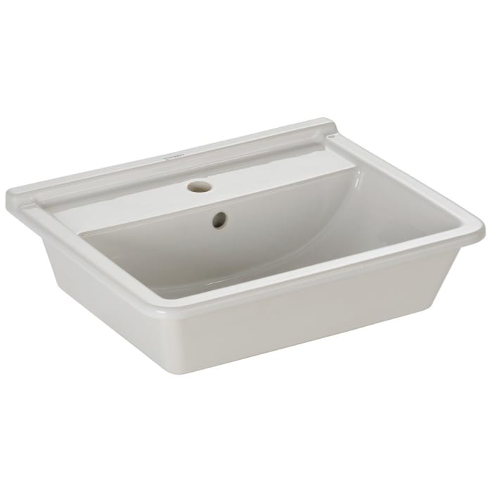 Duravit Starck 3 Einbauwaschtisch 56 cm mit 1 Hahnloch