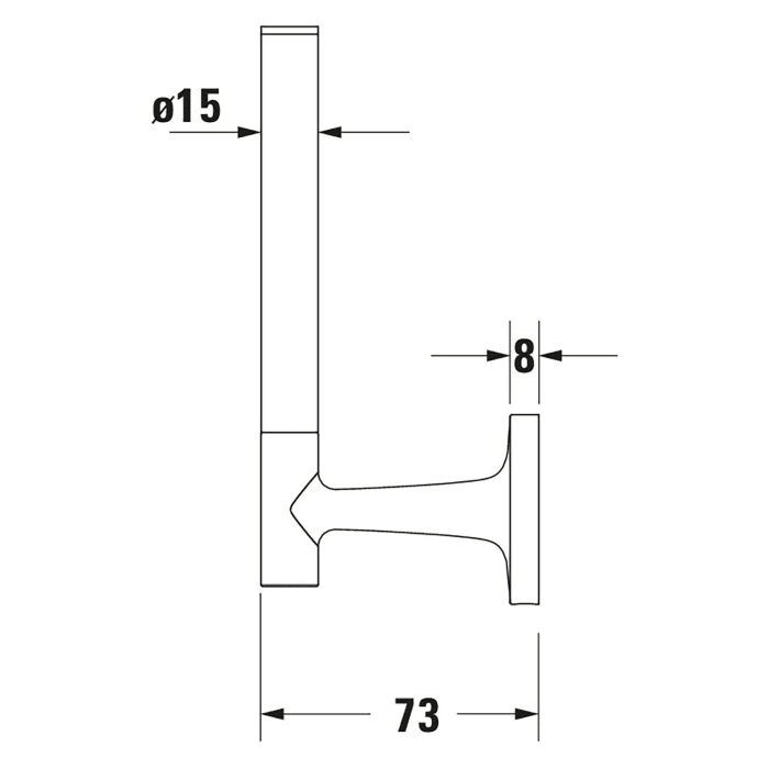 Duravit Starck T Ersatzrollenhalter