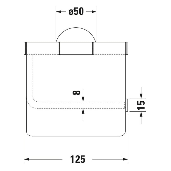 Duravit Strack T Papierrollenhalter mit Deckel