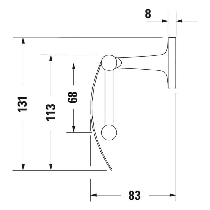 Duravit Strack T Papierrollenhalter mit Deckel