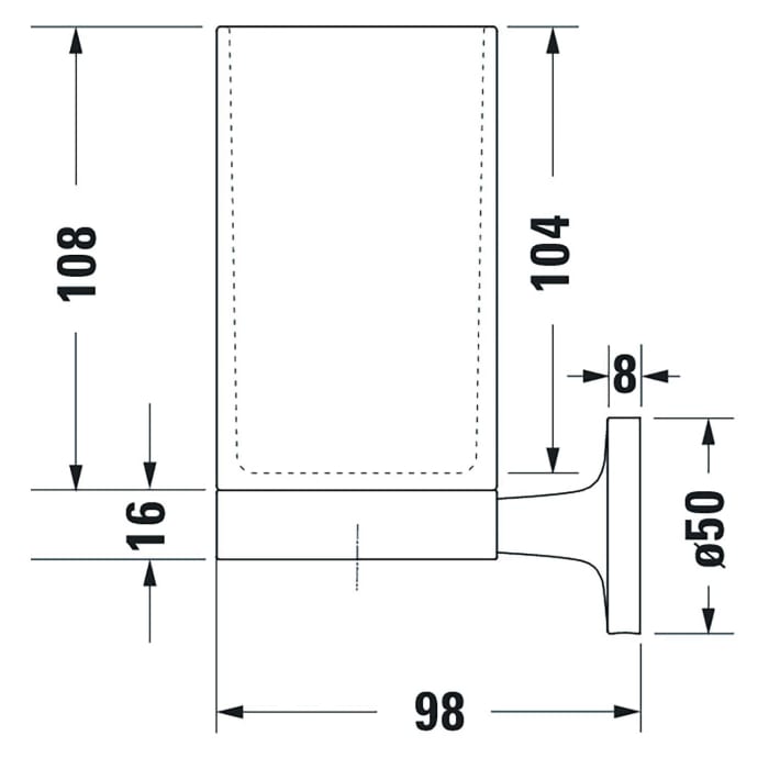 Duravit Starck T Zahnputzbecher doppelt